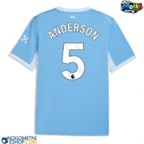 Moški Nogometni dresi Manchester City Elliot Anderson #5 Domači 2026-27 Kratek Rokav
